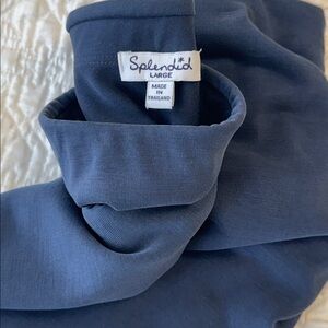 Drapey Asymmetrical Blue Skirt by Splendid